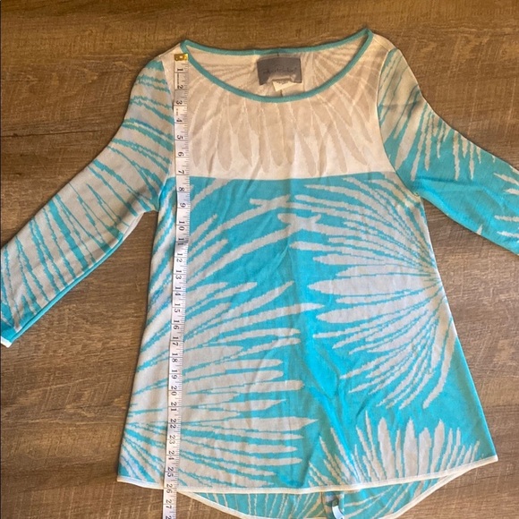 Pepa Pombo Knit Blue & White Sweater  Size Small - Picture 6 of 7